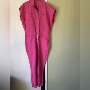 Figs Vibrant Pink Jumpsuit